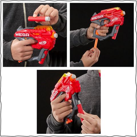  Đồ chơi vận động E6182 Nerf Mega Talon Blaster Red 
