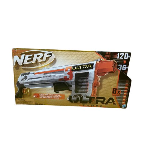  Nerf Ultra Three Blaster, Pump-Action, 8-Dart 