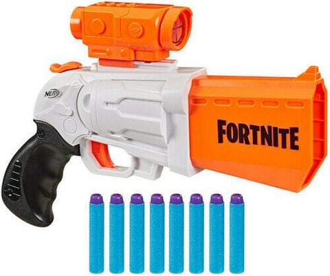  Đồ chơi trẻ em chính hãng NERF Fortnite SR Blaster 4-Dart Hammer Action 