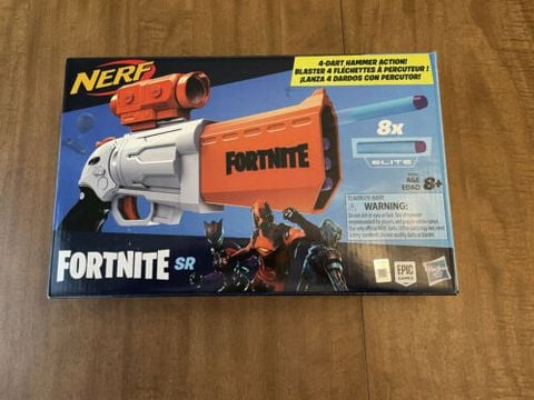  Đồ chơi trẻ em chính hãng NERF Fortnite SR Blaster 4-Dart Hammer Action 