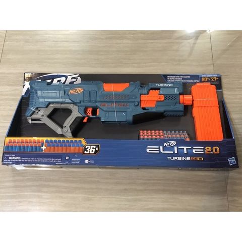  Nerf Elite 2.0 Turbine CS-18 Genuine E9481 Electric Blaster với 36 phi tiêu chính thức 