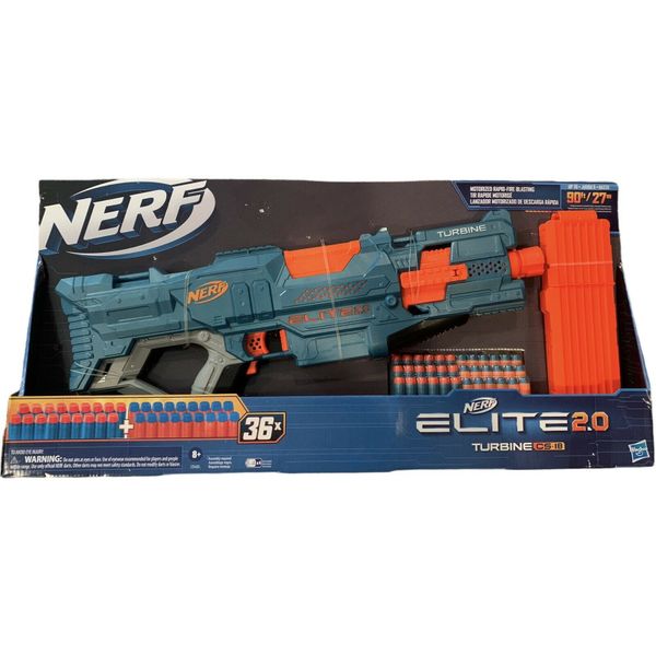 Nerf Elite 2.0 Turbine CS-18 Genuine E9481 Electric Blaster with 36 Of