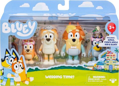  Bluey Wedding Figures 4pk 