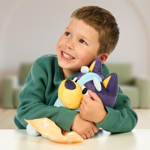  Thú nhồi bông Bluey Sleepy Time 13 Inch Plush with Blanket có âm thanh 