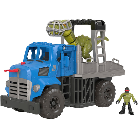  Ô tô đồ chơi Jurassic World Dominion Imaginext Break Out Dino Hauler Figure Set 