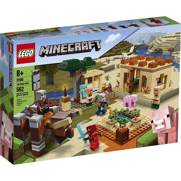 LEGO Minecraft The Villager Raid 21160 Building Toy Action Playset