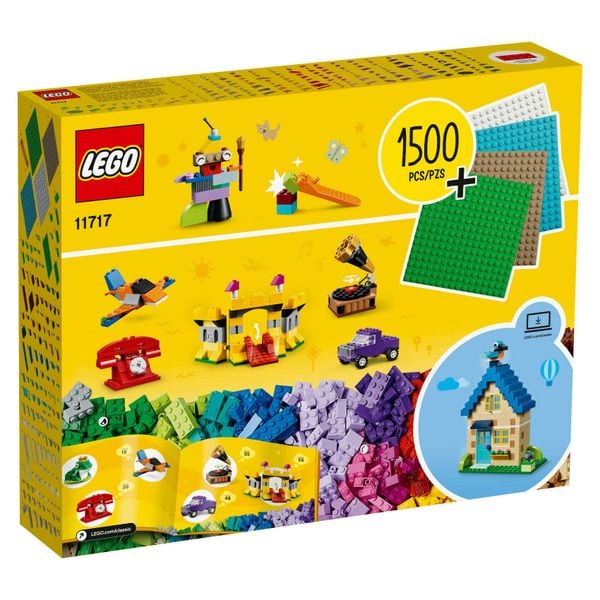 Xếp hình LEGO Classic 11717 Bricks Bricks Plates 1504 mảnh