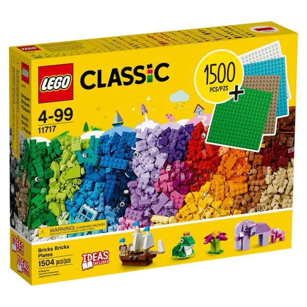 Xếp hình LEGO Classic 11717 Bricks Bricks Plates 1504 mảnh