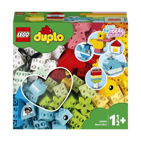  Đồ chơi lắp ghép LEGO 10909 DUPLO Classic Heart Box Bricks Toy for Toddlers 