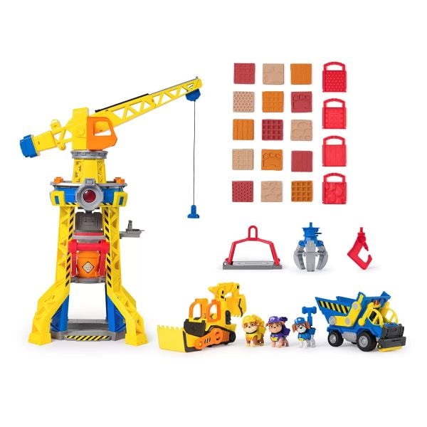 PAW Patrol Rubble & Crew Barkyard Crane Tower Playset
