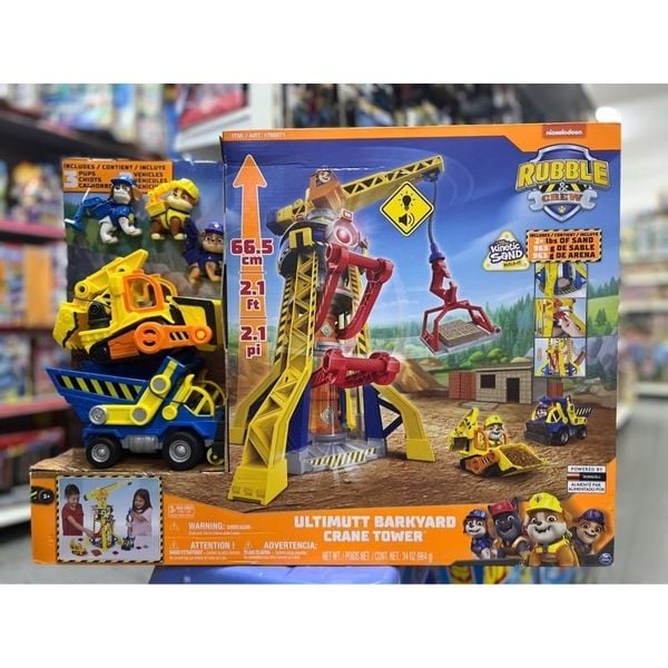 PAW Patrol Rubble & Crew Barkyard Crane Tower Playset