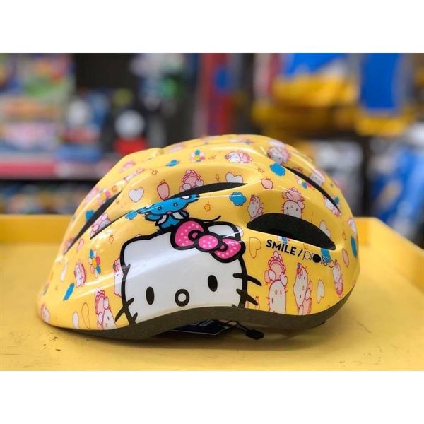  Mũ bảo hiểm protec Hello kitty vàng sz S 