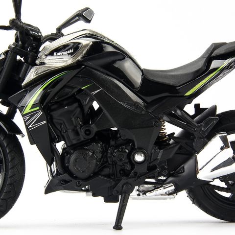  Mô hình xe mô tô Kawasaki Z1000 R 1:18 Welly- 12846PW- Green 