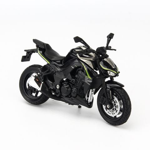  Mô hình xe mô tô Kawasaki Z1000 R 1:18 Welly- 12846PW- Green 