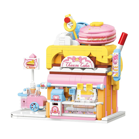  Đồ Chơi Lắp Ráp KEEPPLEY Lovely Street Red Cat Cake Shop K28006 