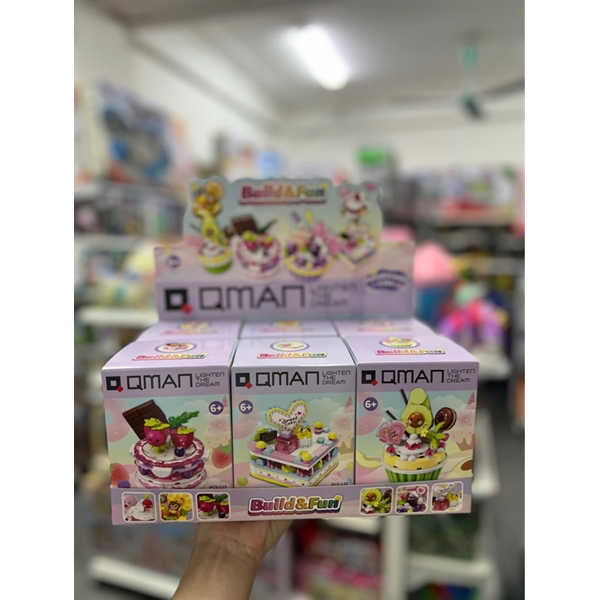 23win08 com lắp ghép Qman Build & Fun 35019 - Handmade Cake