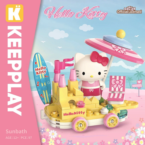  Đồ Chơi Lắp Ráp KEEPPLEY Sanrio Sunbath - Hello Kitty - K20830 