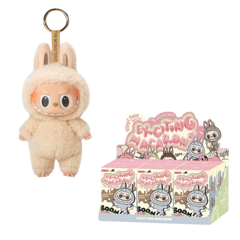  Đồ chơi mô hình The Monster Tasty Macarons Vinyl Face LABUBU POP MART 