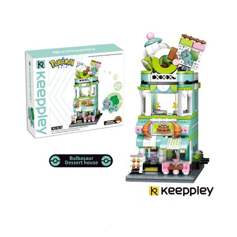  Đồ Chơi Lắp Ráp KEEPPLEY Pokemon- ngôi nhà Bulbasaur K20207 