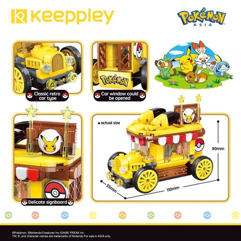  Đồ Chơi Lắp Ráp KEEPPLEY Pokémon - Minibus K20213 