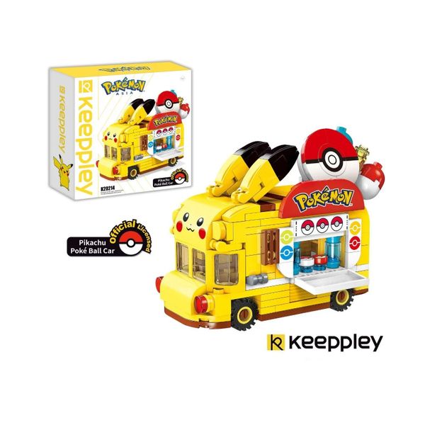 Đồ Chơi Lắp Ráp KEEPPLEY Pokémon - xe Pokeball K20214
