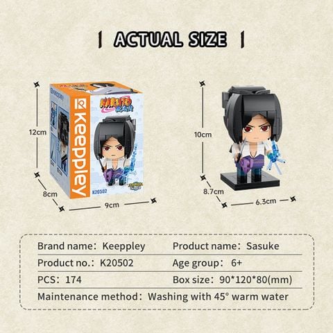  Đồ Chơi Lắp Ráp KEEPPLEY Naruto - Uchiha Sasuke K20502 