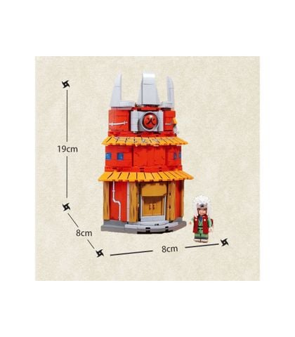  Đồ Chơi Lắp Ráp KEEPPLEY Naruto Hokage Ninja's Office Building K20514 