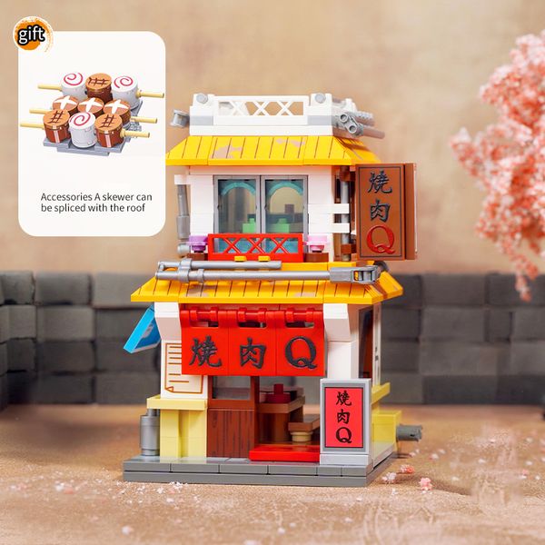 Đồ Chơi Lắp Ráp KEEPPLEY Naruto Barbeque Cabin Q K20516