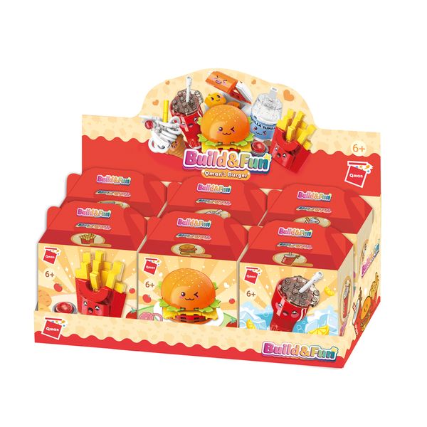 23win08 com lắp ráp Qman Build & Fun 35012 - Burger