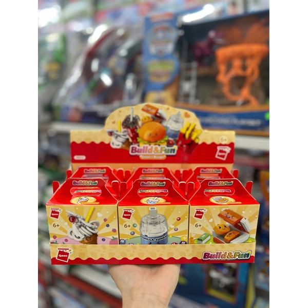 23win08 com lắp ráp Qman Build & Fun 35012 - Burger