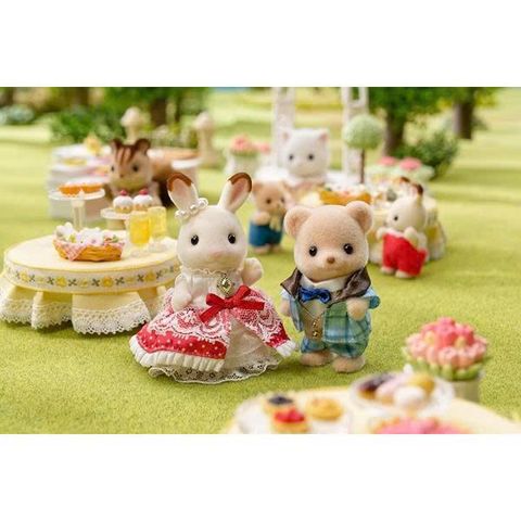 Bộ hai bé thỏ và gấu C-76 Sylvanian Families Epoch ST Mark Certified 