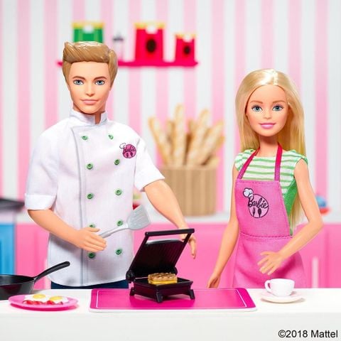  Đồ chơi Búp bê Đầu bếp Ken & Barbie 