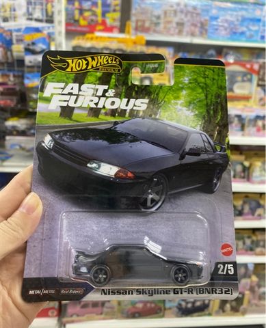  Mô hình xe JBL97 Hot Wheels Premium Fast & Furious 1989 Nissan Skyline GT-R (BNR32) 
