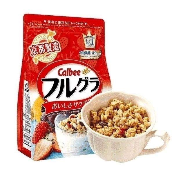  NGŨ CỐC CARREBE đỏ FRUIT OATMEAL JAPAN 750gr 
