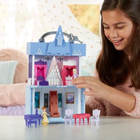  Lâu đài búp bê Disney Frozen 2 Portable Arendelle Castle Playset 