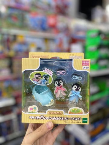 DF-23 Sylvanian Families Doll and Furniture Set Penguin Baby Cart 