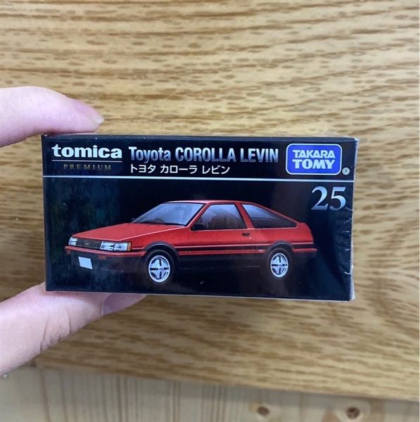 Mô hình xe Tomica PRM 25 Toyota Corolla Levin ( Đỏ đen)