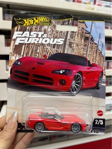  JBL85/HNW46 Mô hình xe Hot Wheels PRM Fast&Furios 2003 Dodge Viper SRT10 