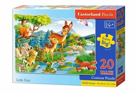  Xếp hình puzzle Nai con bé nhỏ 20 mảnh Maxi CASTORLAND C-02177 