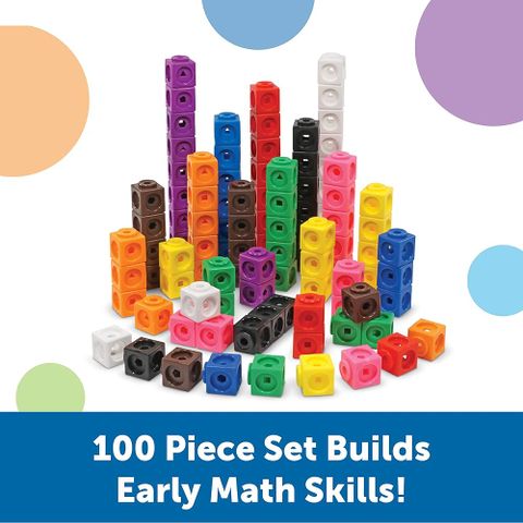  LER4285 Learning Resources Bộ học toán - Mathlink® Cubes-100 