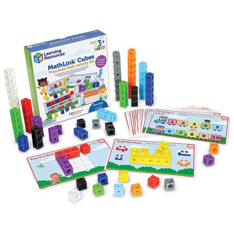  Đồ chơi học tâp Learning Resources MathLink Cubes PreK Activity Set 