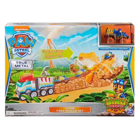  Đường chạy 6059297 - Paw Patrol, True Metal Dino Rescue Chase T-Rex Rescue Set 