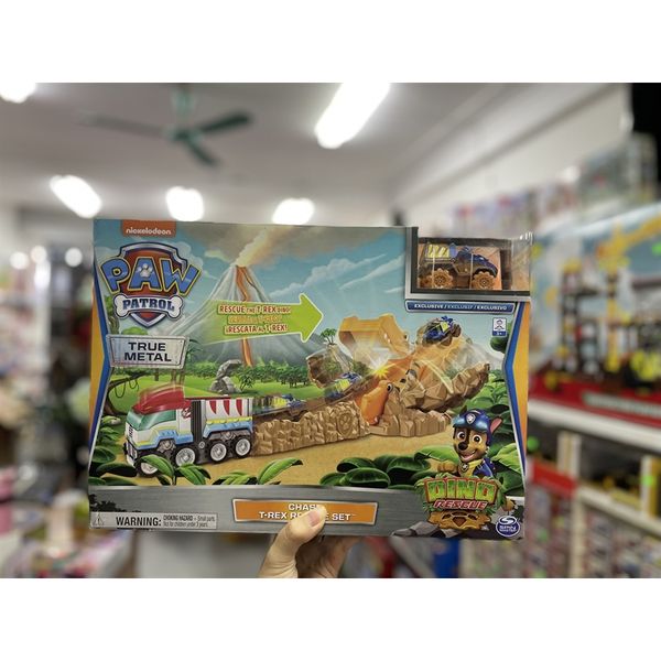 Đường chạy 6059297 - Paw Patrol, True Metal Dino Rescue Chase T-Rex Rescue Set