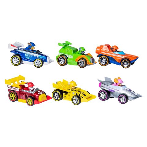  Set 6 mô hình xe 6054522 PAW PATROL - RACE GIFT PACK WITH 6 VEHICLES IN METAL 