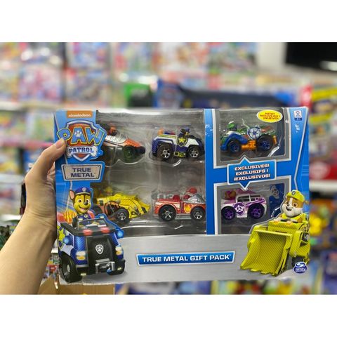  6058350 Paw Patrol, True Metal Classic Gift Pack of 6 Collectible Die-Cast Vehicles, 1:55 Scale 