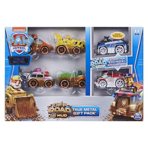  Set mô hình xe cứu hộ 6058351- Paw Patrol, True Metal Off-Road Gift Pack of 6 Collectible Die-Cast Vehicles 