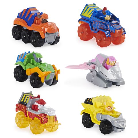 Set 6 mô hình xe cứu hộ PAW Patrol True Metal Dino Rescue Gift Pack, 6 Collectible Die-Cast Vehicles 
