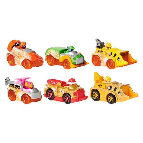 Set 6 mô hình xe Spin Master Paw Patrol True Metal Spark Gift Pack of 6 Collectible Die-Cast Vehicles-1