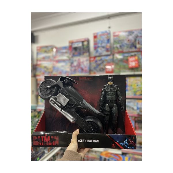 23win08 com mô hình batman và xe 6064712 - DC Comics, Batman and Batcycle Pack