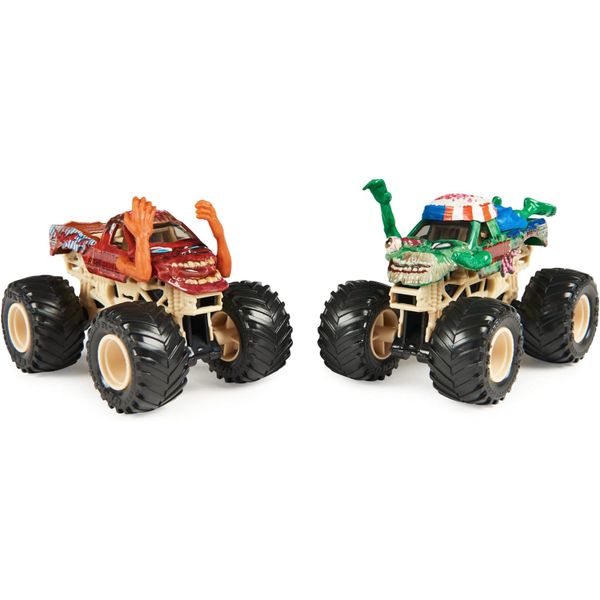 23win08 com mô hình xe 6064128- Monster Jam Biker Zombie vs Burned Zombie